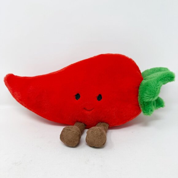 Smoochy Pals Red Chili Pepper Plush Stuffed Animal Sitting Vegetable Linzy Toys - Picture 2 of 9